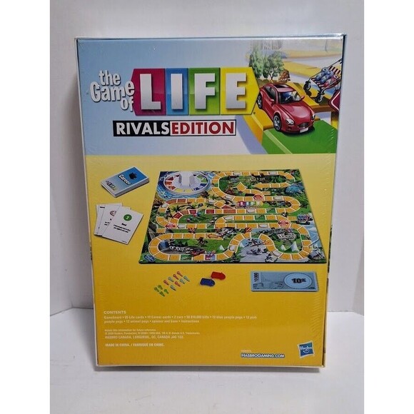 2020 HASBRO GAMING THE GAME OF LIFE RIVALS EDITION BRAND NEW SEALED - Picture 2 of 4